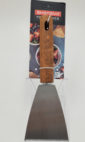 9"x3" S/S SCRAPER W/WOOD HANDLE