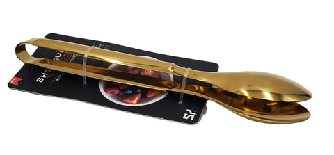 9"x2" S/S FOOD TONG  - GOLD