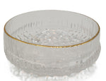 4"x1.25"GLASS BOWL W/GOLD-6PC