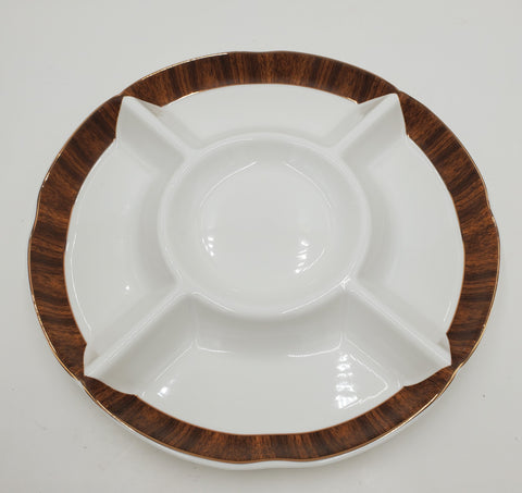 11"x1.25" - 5 SECTION PLATE-BROWN DESIGN