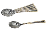 6 CP TEA SPOON -GOLD DESIGN