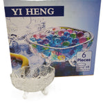 5"x3.25"x3"-6PC GLASS CANDY