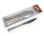 6PC DINNER KNIFE-GOLD/SILVER