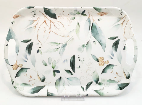 17"x12" MELAMINE TRAY-FLOWER