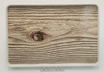 12"x8" MELAMINE TRAY-WOOD DESIGN