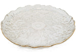 12.5" PLATE W/GOLD RIM-ROUND