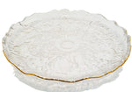 9" PLATE W/GOLD RIM-ROUND