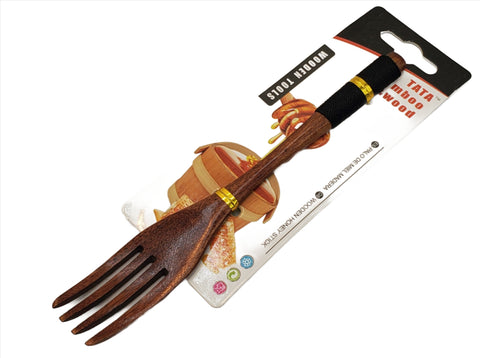 7" WOODEN FORK - 1 PC