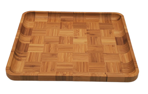 12" WOODEN TRAY-SQUARE