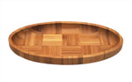 8.5"x4.5"  WOODEN PLATE-OVAL