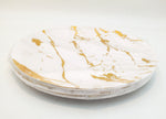 10" PLATE-GOLD MARBLE-10 CT