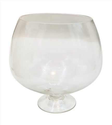 6"x8.5" GLASS FOOTED BOWL