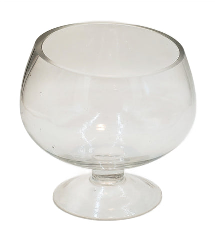 4.75"x 6.5" GLASS FOOTED BOWL