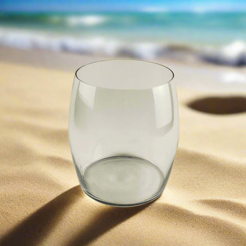 9"x7.25" GLASS VASE