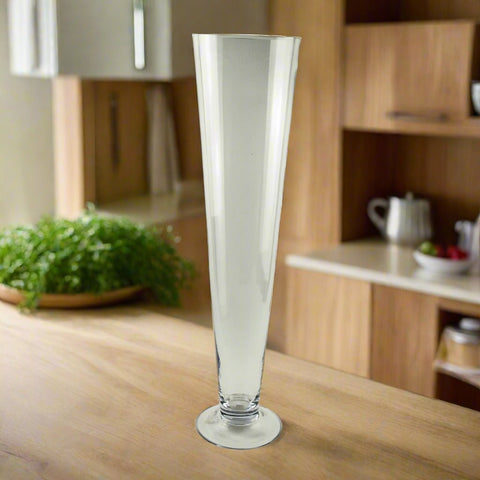 23.75"x6" GLASS VASE