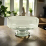 7.75"x5.5" SHORT FOOTED GLASS BOWL