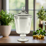8"x6" GLASS JAR W/LID