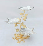 9"x9.75"S/S 3 SECTION NUT DISH