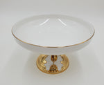 GLASS FOOTED BOWL