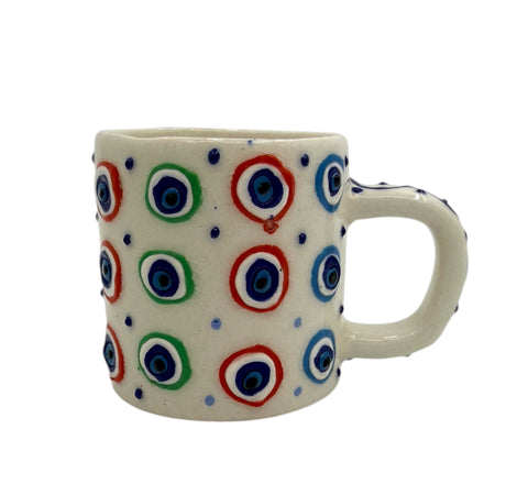 COFFEE CUP-BLUE EYE DESIGN