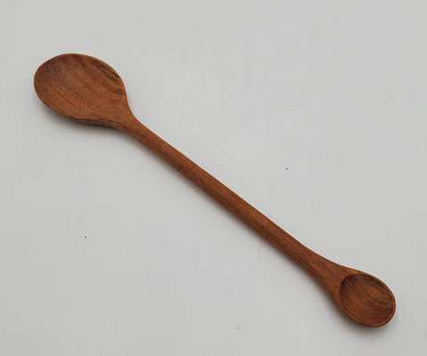 9" WOODEN SPOON-TWO HEADS