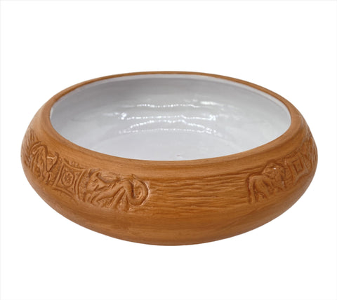 8"x3.5"  CLAY BOWL-1.2L-LARGE