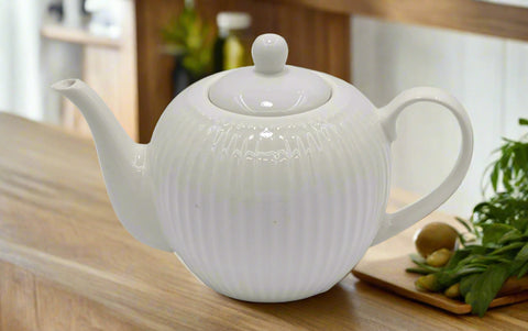 TEA POT-WHITE