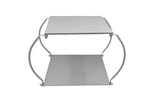 12"- 2 TIER STAND-SILVER