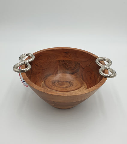 9.75"x5.25" WOODEN BOWL-ROUND