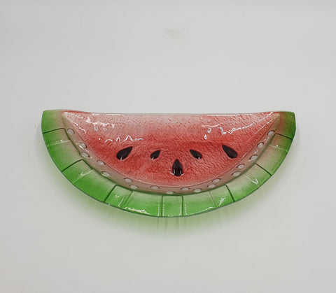 11"WATERMELON GLASS PLATE - 16/CS