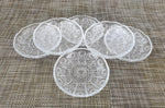 6PC CRYSTAL SAUCER - 24/CS