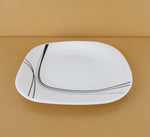 10" x 10" OPAL DINNER PLATE-BLK/GRAY - 36/CS