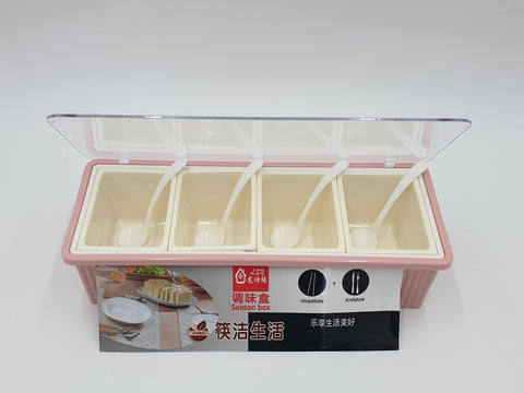 4 SECTION CONTAINER W/LID - 56/CS
