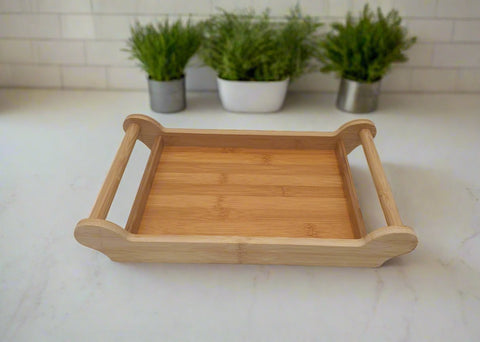 12" x 8" BAMBOO TRAY - 24/CS