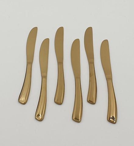 6PC DINNER KNIFE-GOLD - 100/CS