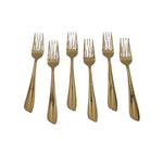 6PC DINNER FORK-GOLD - 100/CS