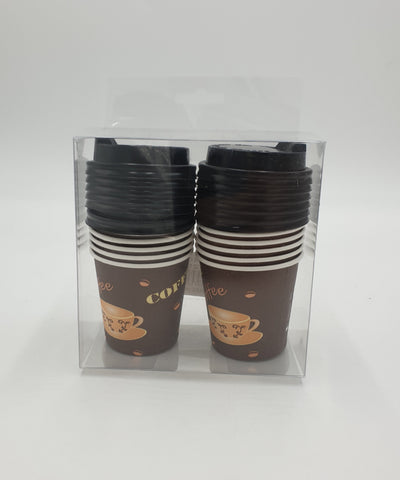 4OZ COFFEE CUPS W/LID-12 PCS - 48/CS