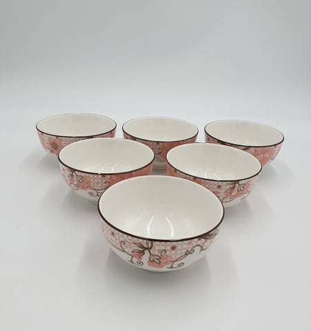 4.5"x2.75" 6 PC PORECLAIN BOWL - 24/CS