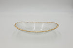 8"x5" BOWL W/GOLD-OVAL - 36/CS