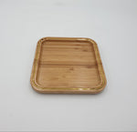 8" WOODEN PLATE-SQUARE - 48/CS