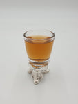 FOOTED SHOT GLASS-SILVER BASE - 216/CS
