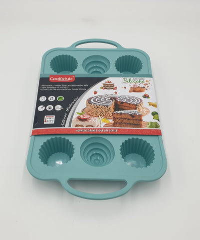 14.5"x9" - 12 HOLE SILICONE CUPCAKE PAN - 72/CS