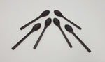1.5"x9.25" - 6PC WOODEN BAMBOO SPOON-BROWN - 200/CS