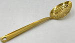 10.5"X2.25" S/S SLOTTED SERVING SPOON-GOLD