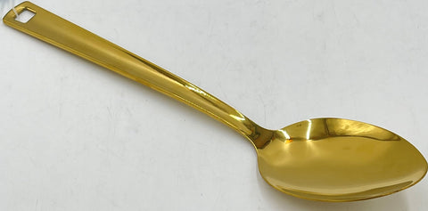 10.5"x2.25" S/S SERVING SPOON-GOLD