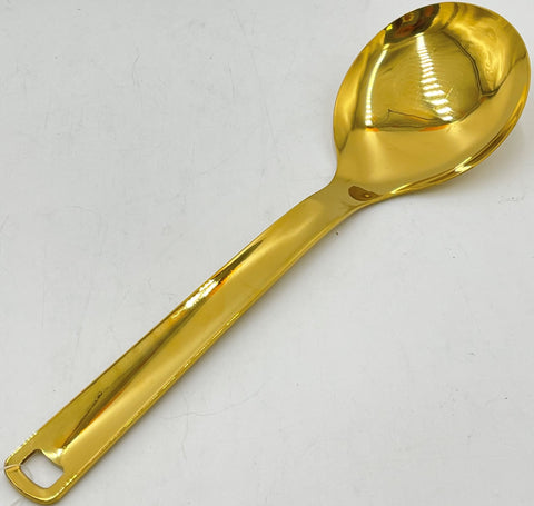 10.5"x3" S/S SERVING SPOON-GOLD