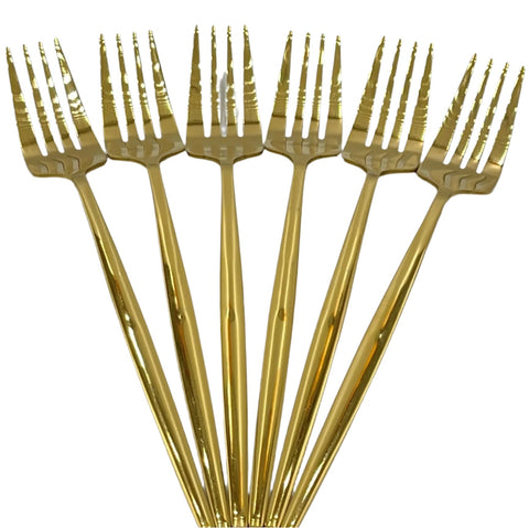 6 PC DINNER FORK-GOLD - 100/CS