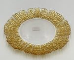 10"ROUND PLATE W/GOLD DESIGN