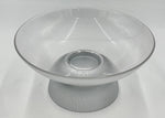 10"x5.25" FOOTED GLASS BOWL-GRAY