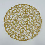 14.5" PLACEMAT GOLD-ROUND-1 PC - 300/CS